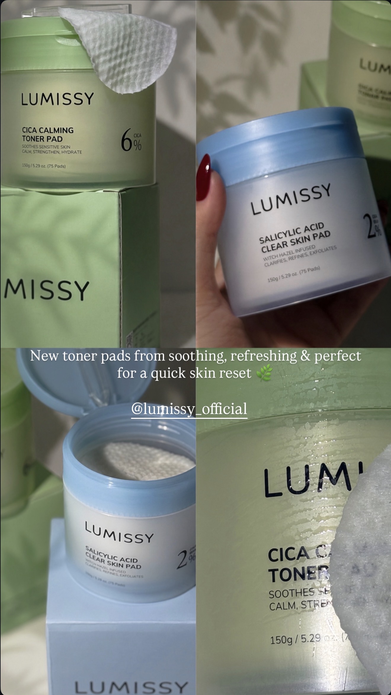 Product Photography — Lumissy Toner Pads