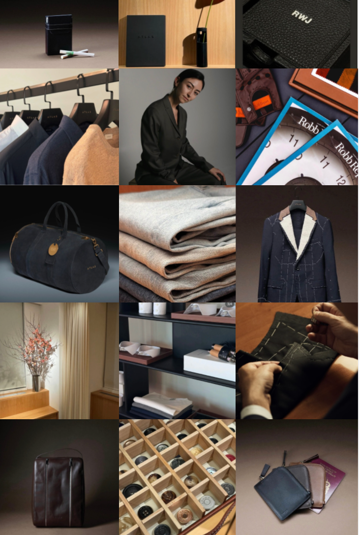 Visual Grid for Bespoke Atelier — Atelier